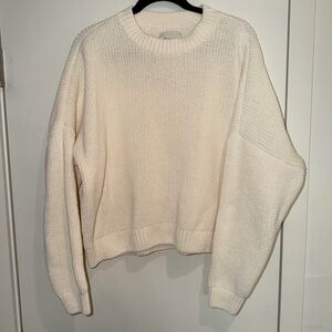 Abercrombie & Fitch Cream Women's Sweater